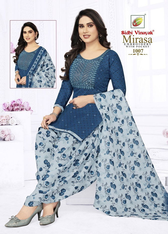 Mirasa Vol 1 By Sidhi Vinayak Indo Cotton Printed Embroidery Readymade Dress Wholesalers In Delhi